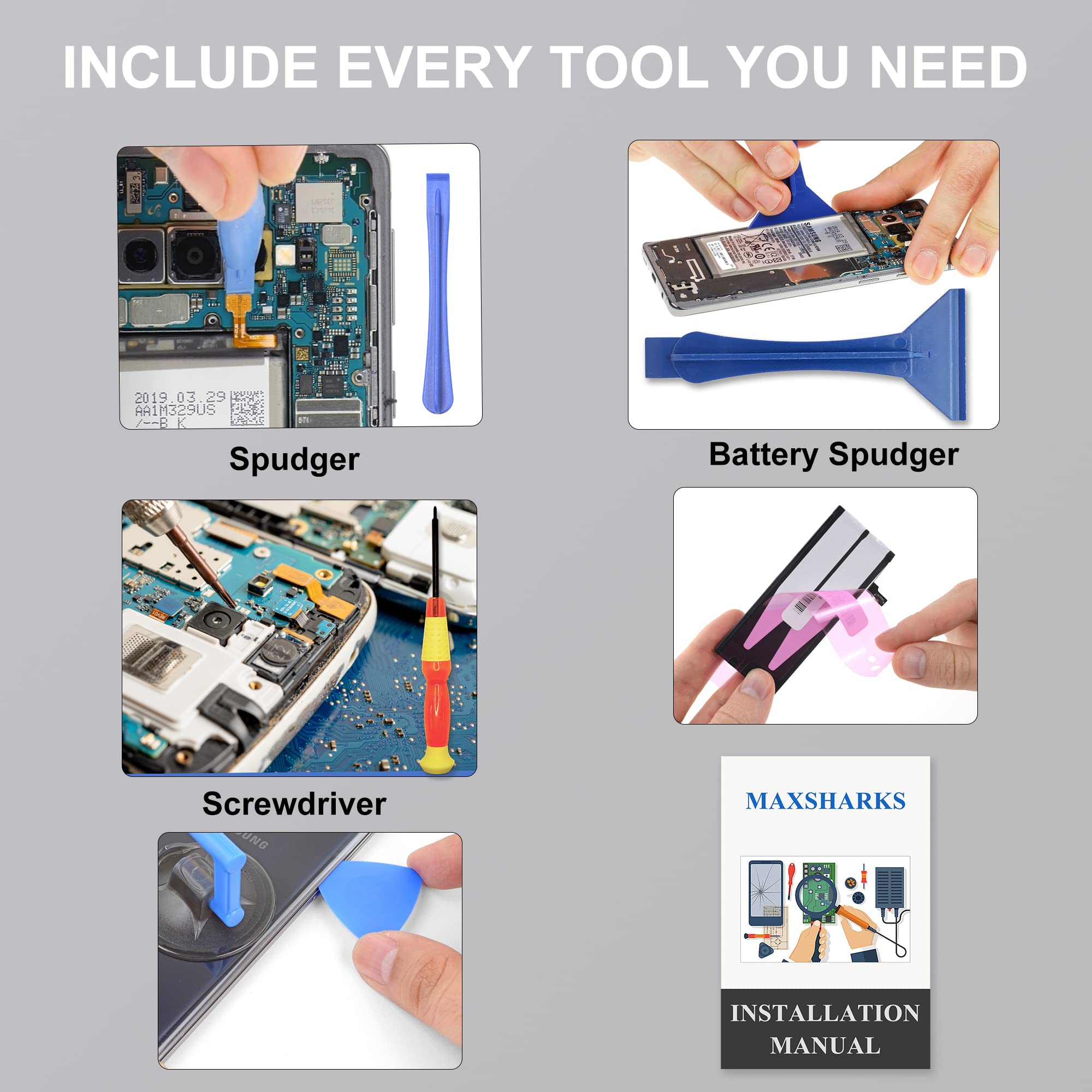 Amazon.co.jp: MAXSHARKS Switch Liteバッテリー交換用、取り付け